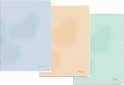 Caiet A4 80 file, hartie 70g/mp FSC, coperta PP, dictando, diverse culori, Herlitz